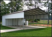 Lake Forest Illinois Utility Carports and Combo Carports